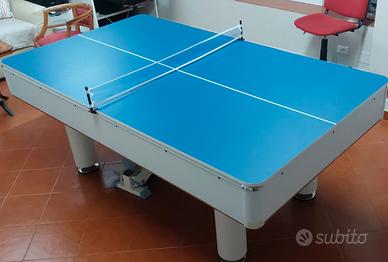 Tavolo gioco trasformabile biliardo-pingpong