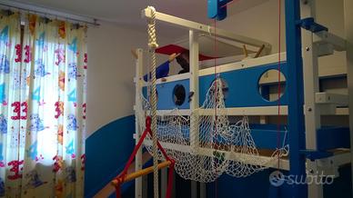 Letto a soppalco o castello usato billi-bolli in l