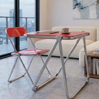 Scrivania PLATONE e sedia PLIA Giancarlo Piretti