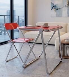 Scrivania PLATONE e sedia PLIA Giancarlo Piretti