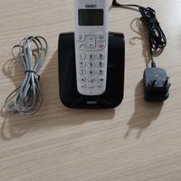 Telefono Cordless Saiet Slide di Colore nero 