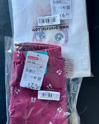 Completo bimba legging e t-shirt  24-36 mesi