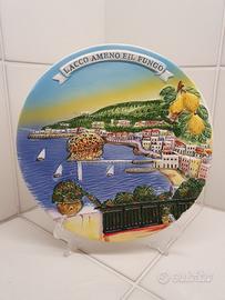 Piatto in ceramica  artistica Ischia Lacco Ameno