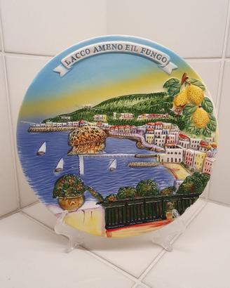 Piatto in ceramica  artistica Ischia Lacco Ameno