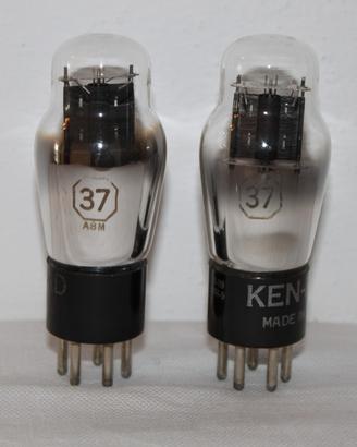 Coppia Valvole 37 ( VT37 , UY37 , 237 ) KEN-RAD