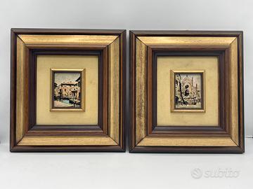 Due quadri originali WENK in Argento