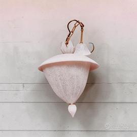 lampadario La Murrina  vetro sabbiato rosa cipria