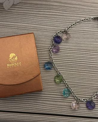 Parure gioielli in argento 925 Swarovski elements