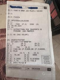 Ricambi ford fiesta 2010