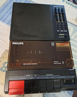 Lettore cassette anni '80 Philips