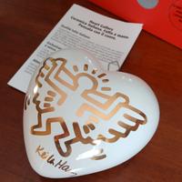 Keith Haring heart ceramica