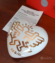 Keith Haring heart ceramica