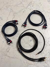 Set 3 Cavi Audio (2x RCA e 1x Jack 3,5 mm → 2 RCA)