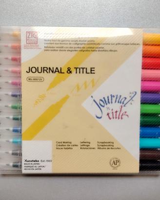 ZIG Kuretake Journal & Title 12 colori – Pennarell