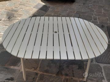 Tavolo ovale bianco Nardi doga bistrot 139 x 90 cm