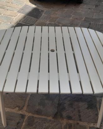 Tavolo ovale bianco Nardi doga bistrot 139 x 90 cm