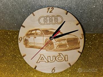 orologio Audi in legno 18cm