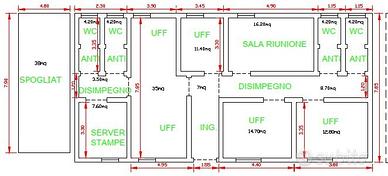 Box uso uffici e spogliatoi