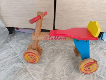 Triciclo primi passi in legno