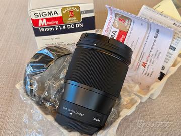 Sigma 16mm 1.4 DC DN per Fuji Fujifilm