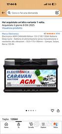 Batteria agm camper