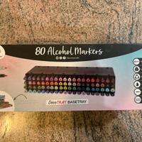 Set 80 pennarelli marker alcool Decotime - NUOVI