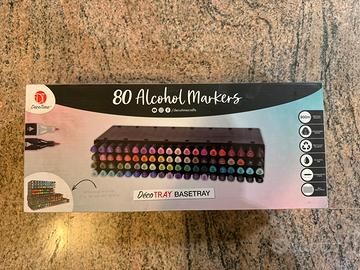 Set 80 pennarelli marker alcool Decotime - NUOVI