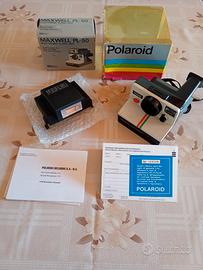 polaroid 1000 Land camera con flash Maxwell 