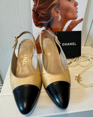 slingback Chanel originale num. 37/5