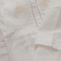 camicia notte ricamate puro cotone