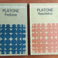 2 libri di Platone: "Repubblica" e " Fedone"