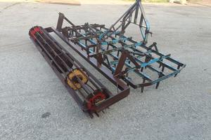 erpice a denti fissi Marolin con rullo da 2,40m