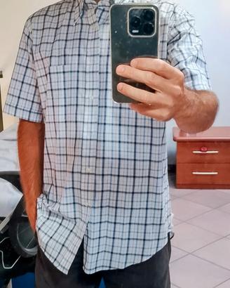 Camicia mezze maniche a quadri