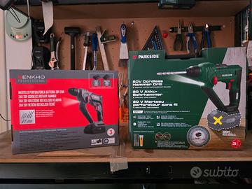 Trapano Tassellatore 20v 1J con batteria+caricab