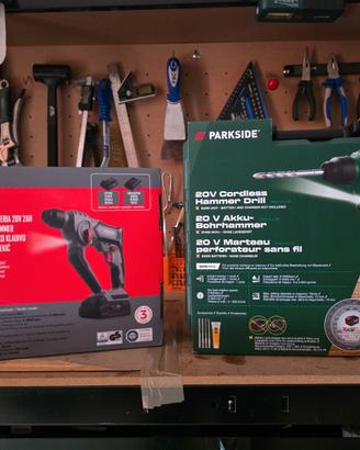 Trapano Tassellatore 20v 1J con batteria+caricab