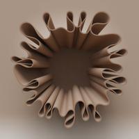 Vaso a Fiori Ondulati / Piatto / Vassoio / Ciotola