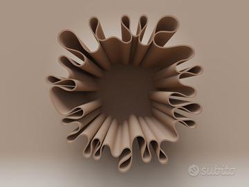 Vaso a Fiori Ondulati / Piatto / Vassoio / Ciotola