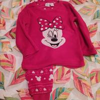 pigiama Minnie in pile misura 110cm
