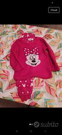 pigiama Minnie in pile misura 110cm