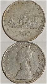 500 Lire argento "Caravelle".