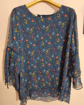 Blusa con manica a tre quarti 