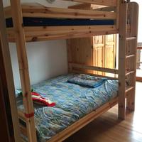 Letto a castello matrimoniale in legno Flexa