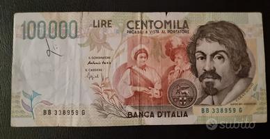 banconota  100.000 lire 