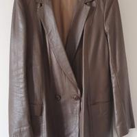 Giacca in pelle da donna colore marrone
