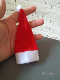 Set mini cappelli di Babbo Natale 