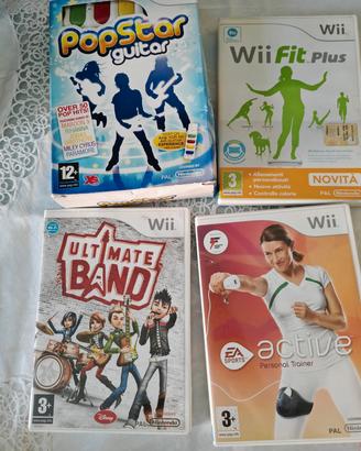 WII giochi: PopStar Guitar e altri