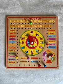 Calendario/Orologio perpetuo didattico per bambini