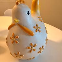 Gallinella ceramica e asinello porta spezie