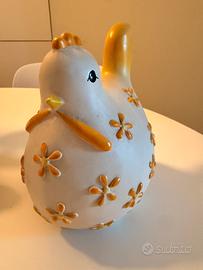 Gallinella ceramica e asinello porta spezie