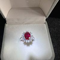 Lady. D 2Ct Rubino lab. diamanti lab.